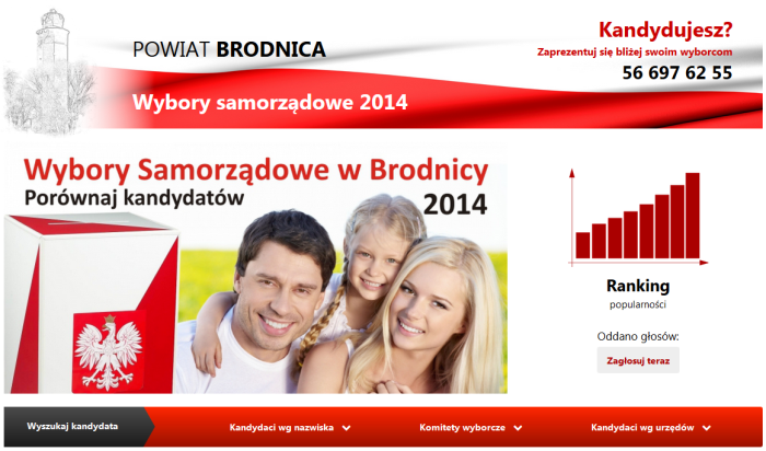 Obrazek wpisu WYBORY Brodnica - strona internetowa dla kandydatów
